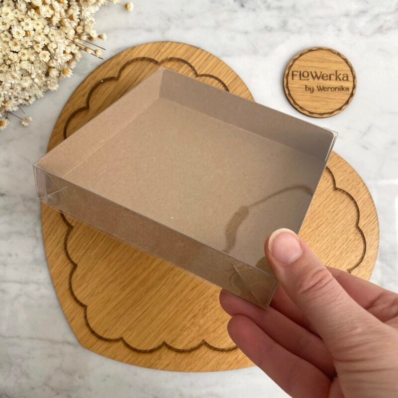 Pudełko proste eko kraft 13,5 x 13,5 cm - 25 szt.