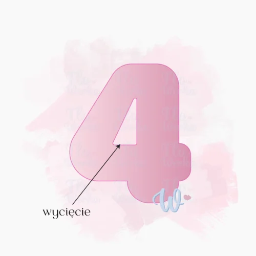 Foremka Cyfra balonowa 4