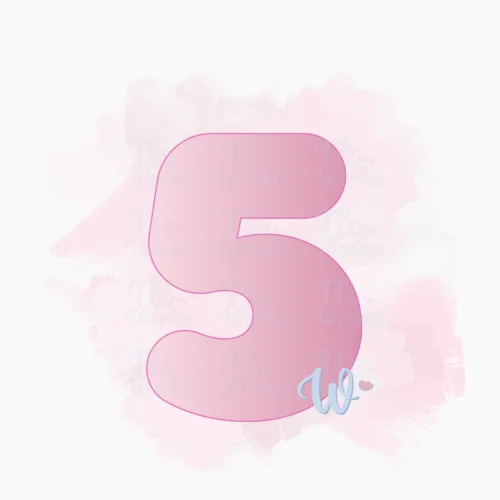 Foremka Cyfra balonowa 5