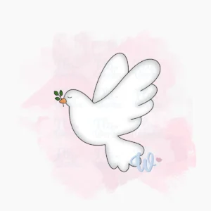 gołąb-z-listkiem-foremka-wykrawaczka-flowerka3d Foremka Gołąb z gałązką