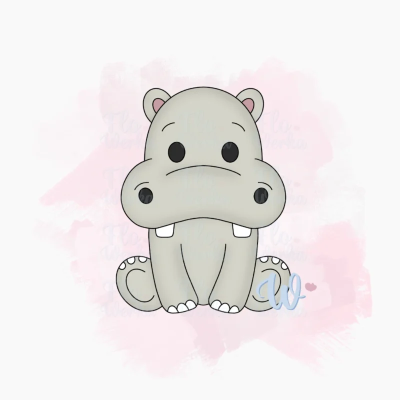 hipopotam-foremka-wykrawaczka-flowerka3d Foremka Hipopotam