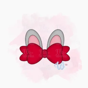 królicze-uszy-foremka-wykrawaczka-flowerka3d Foremka Królicze uszy z kokardą