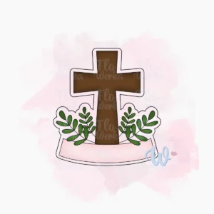 krzyż-z-banerem-foremka-wykrawaczka-flowerka3d Foremka Krzyż z banerem