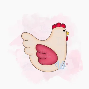 kurka-ze-skrzydełkiem-foremka-wykrawaczka-flowerka3d Foremka Kurka ze skrzydełkiem