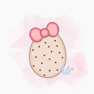 Foremka Mała pisanka z kokardą