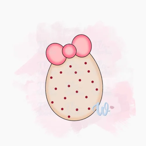 Foremka Mała pisanka z kokardą