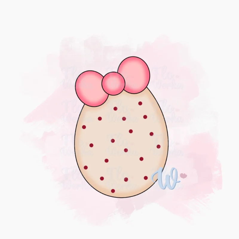 Foremka Mała pisanka z kokardą