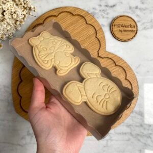 Pudełko falbanka eko kraft 9,5 x 20 cm - 25 szt.