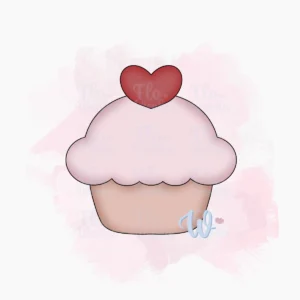 Foremka Babeczka z serduszkiem