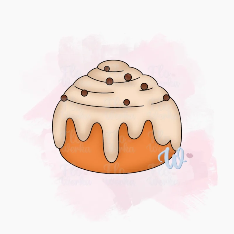 Bułka z lukrem-foremka-wykrawaczka-flowerka3d Foremka Bułka z lukrem