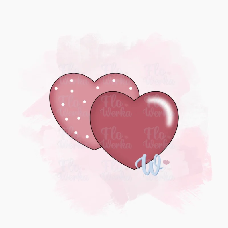 Dwa serca-foremka-wykrawaczka-flowerka3d Foremka Dwa serca