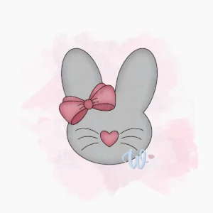 Foremka Głowa zajączka z kokardą