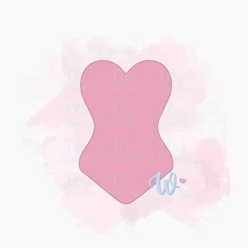 Gorset głaski-foremka-wykrawaczka-flowerka3d Foremka Gorset gładki