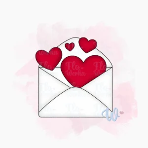 List walentynkowy-foremka-wykrawaczka-flowerka3d Foremka List walentynkowy