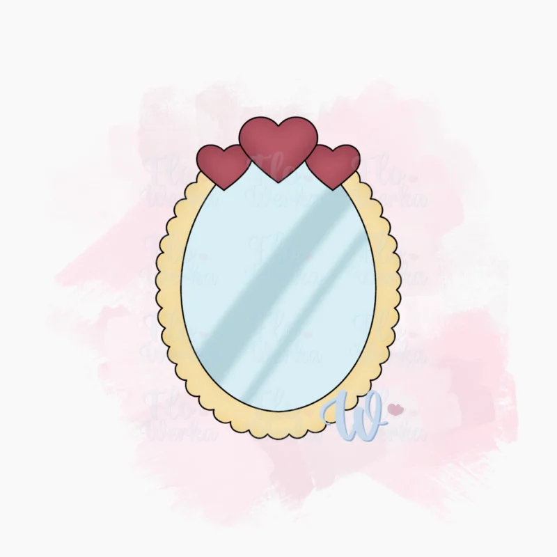 Lustro serducho-foremka-wykrawaczka-flowerka3d Foremka Lustro serducho