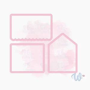 Mały domek 3D-wykrawaczka-flowerka3d Foremka Domek 3D I