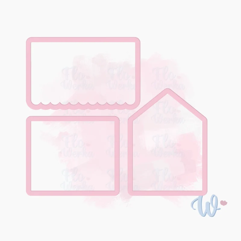 Mały domek 3D-wykrawaczka-flowerka3d Foremka Domek 3D I