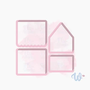 Mały domek 3D-wykrawaczka-flowerka3d Foremka Mały domek 3D