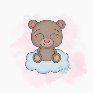 Miś na chmurce-foremka-wykrawaczka-flowerka3d Foremka Miś na chmurce