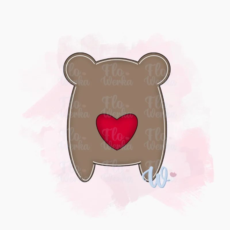 Miś tłuścioszek-foremka-wykrawaczka-flowerka3d Foremka Miś tłuścioszek