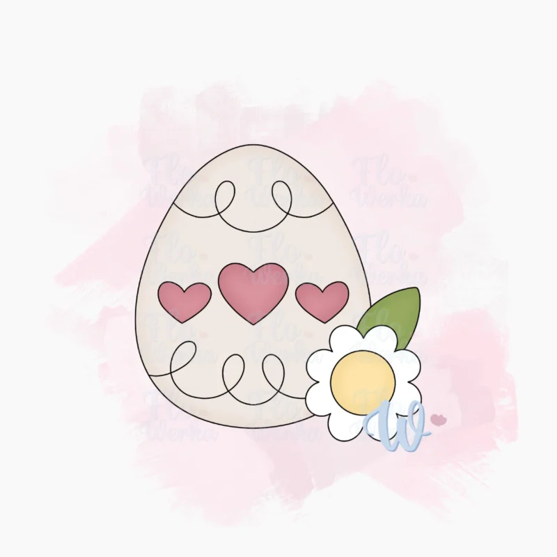 Foremka Pisanka z kwiatem