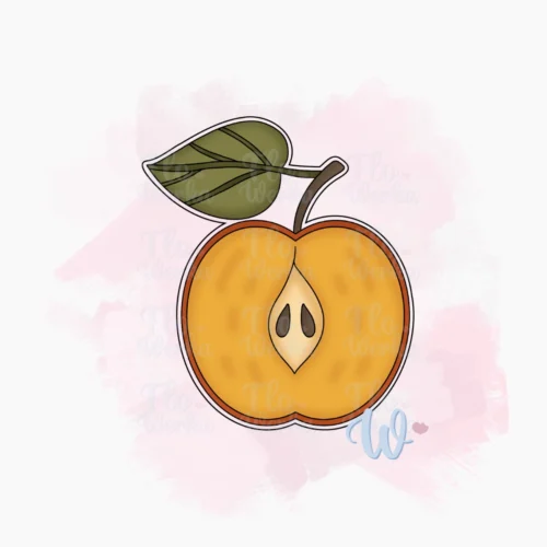 Połówka jabłka-foremka-wykrawaczka-flowerka3d Foremka Połówka jabłka