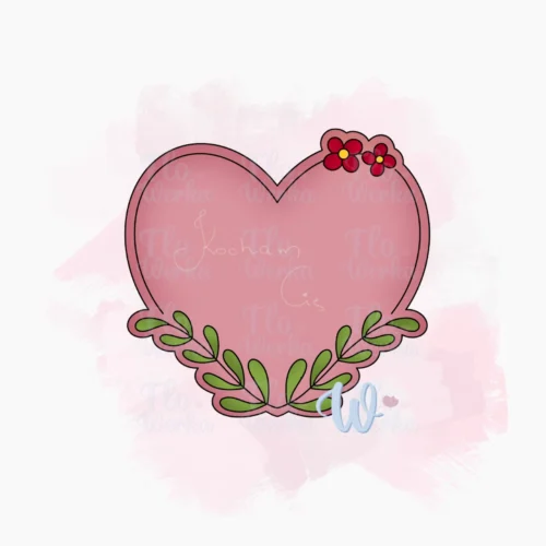 Foremka Serce z gałązkami