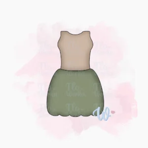 Foremka Sukienka z falbanką