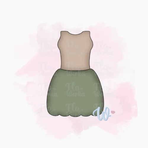 Foremka Sukienka z falbanką