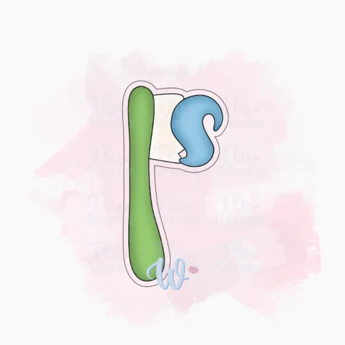 Szczoteczka -foremka-wykrawaczka-flowerka3d Foremka Szczoteczka