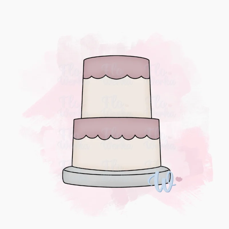 Tort ślubny-foremka-wykrawaczka-flowerka3d Foremka Tort ślubny