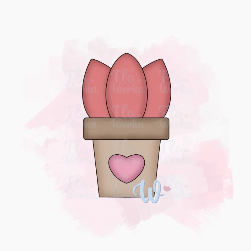 Foremka Tulipan w doniczce