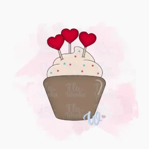 Walentynkowa babeczka-foremka-wykrawaczka-flowerka3d Foremka Walentynkowa babeczka