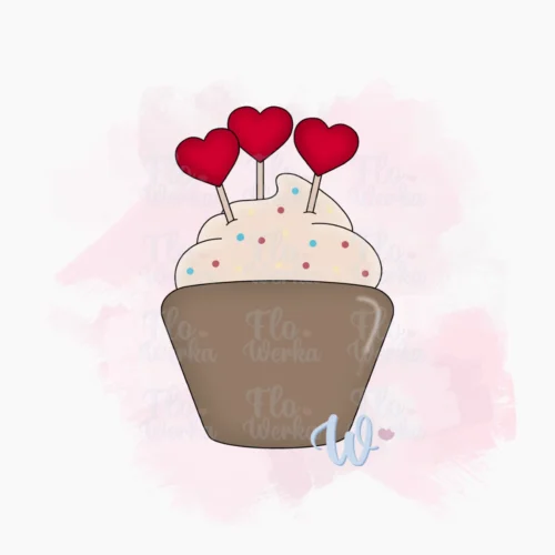 Foremka Walentynkowa babeczka