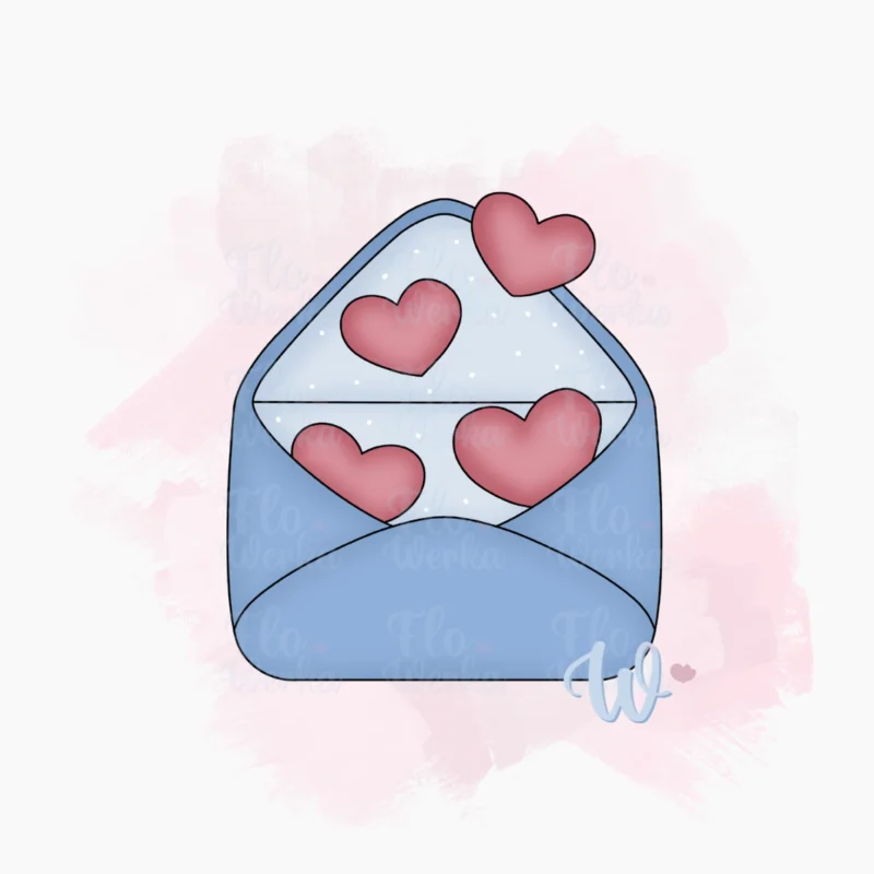 Foremka Walentynkowa koperta