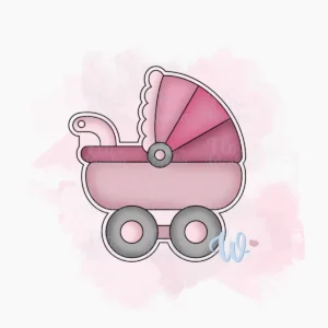 Wózek-dziecięcy-foremka-wykrawaczka-flowerka3d Foremka Wózek dziecięcy