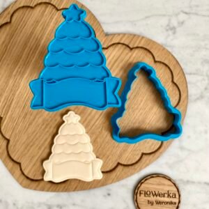 Foremka + stempel Choinka z banerem