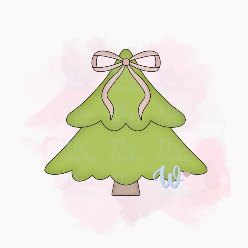 Foremka Choinka z kokardą 2