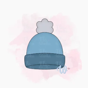 czapka-zimowa-foremka-wykrawaczka-flowerka3d(2) Foremka Czapka z pomponem