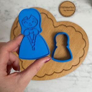Foremka + stempel Dziewczynka w sukience