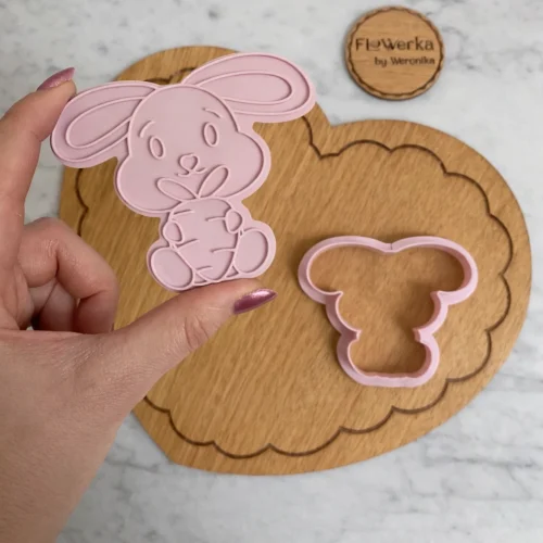 Foremka + stempel Króliczek z marchewką