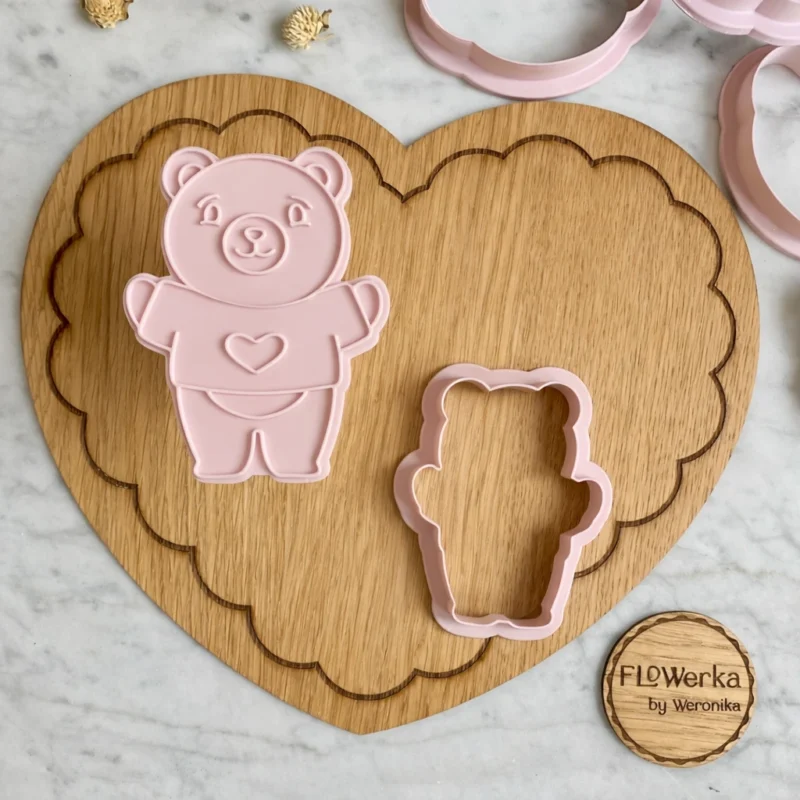 Foremka + stempel Miś walentynkowy
