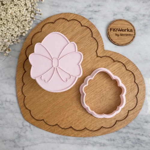 Foremka + stempel Pisanka z dużą kokardą