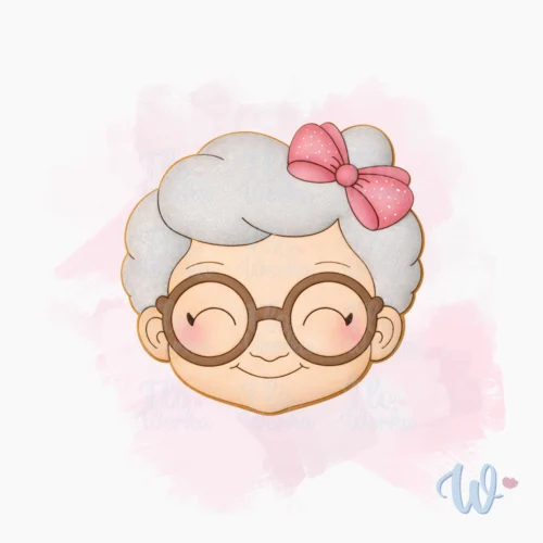 głowa-babci-2-flowerka3d-foremka-do-wykrawania-dzień-babci Foremka Babcia II