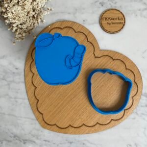 Foremka + stempel Jabłko z robaczkiem