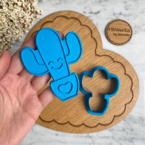 Foremka + stempel Kaktus w doniczce