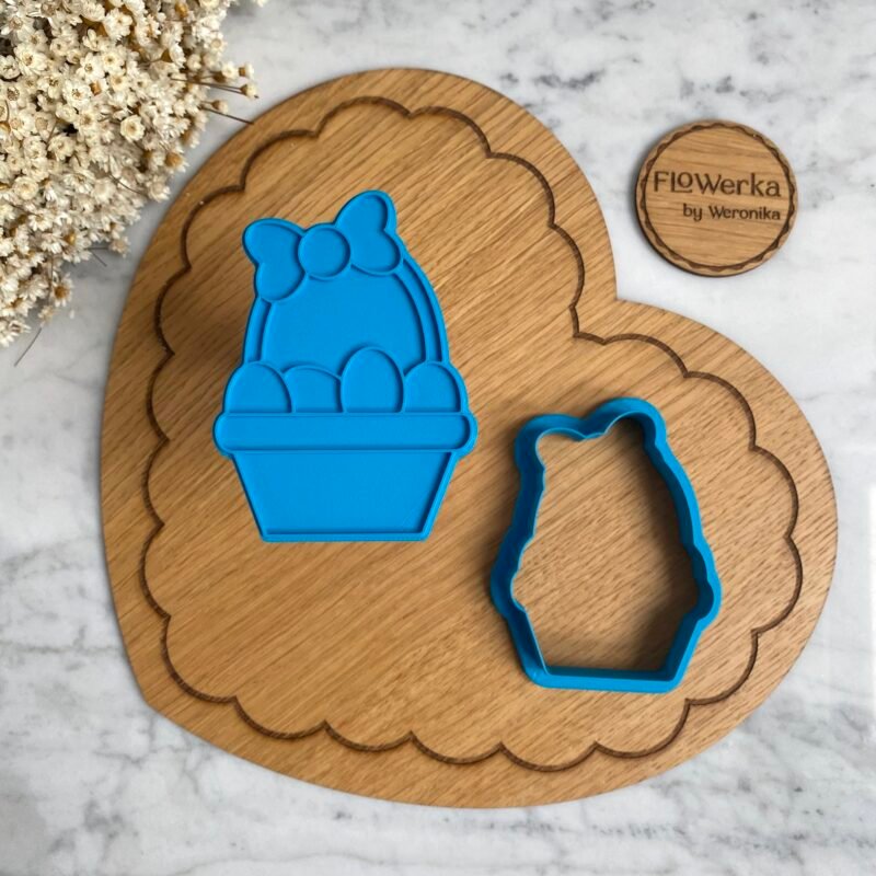 Foremka + stempel Koszyczek z pisankami