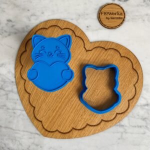 Foremka + stempel Kotek z serduchem