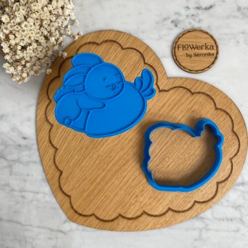 Foremka + stempel Króliczek z marchewką II