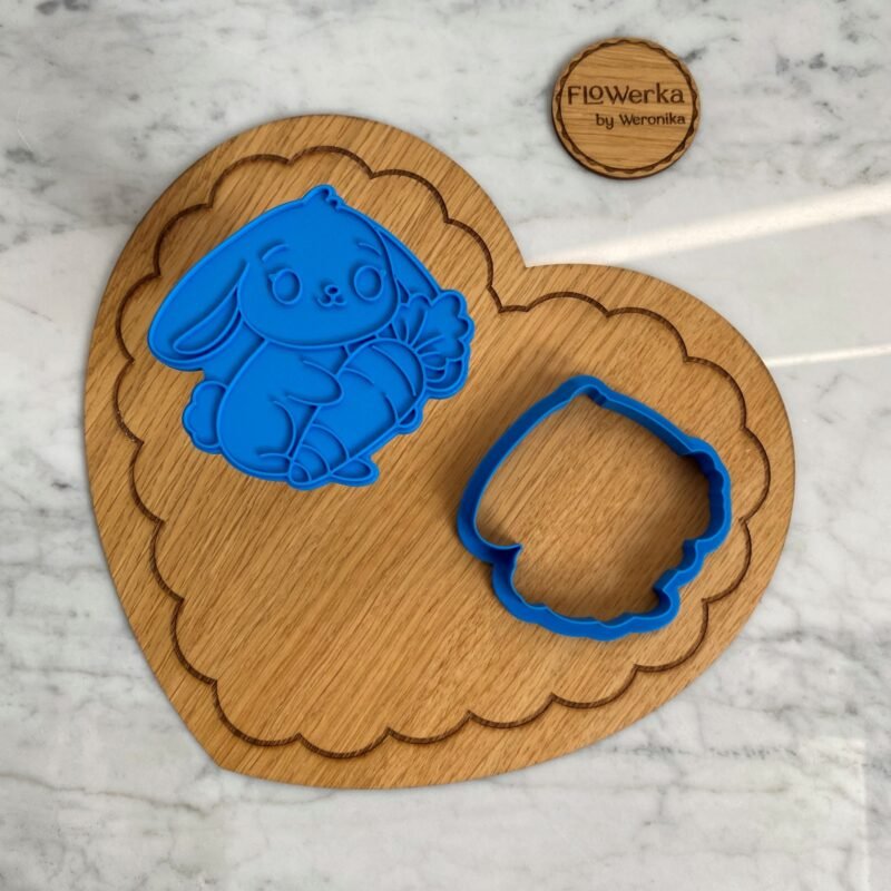 Foremka + stempel Króliczek i marchewka